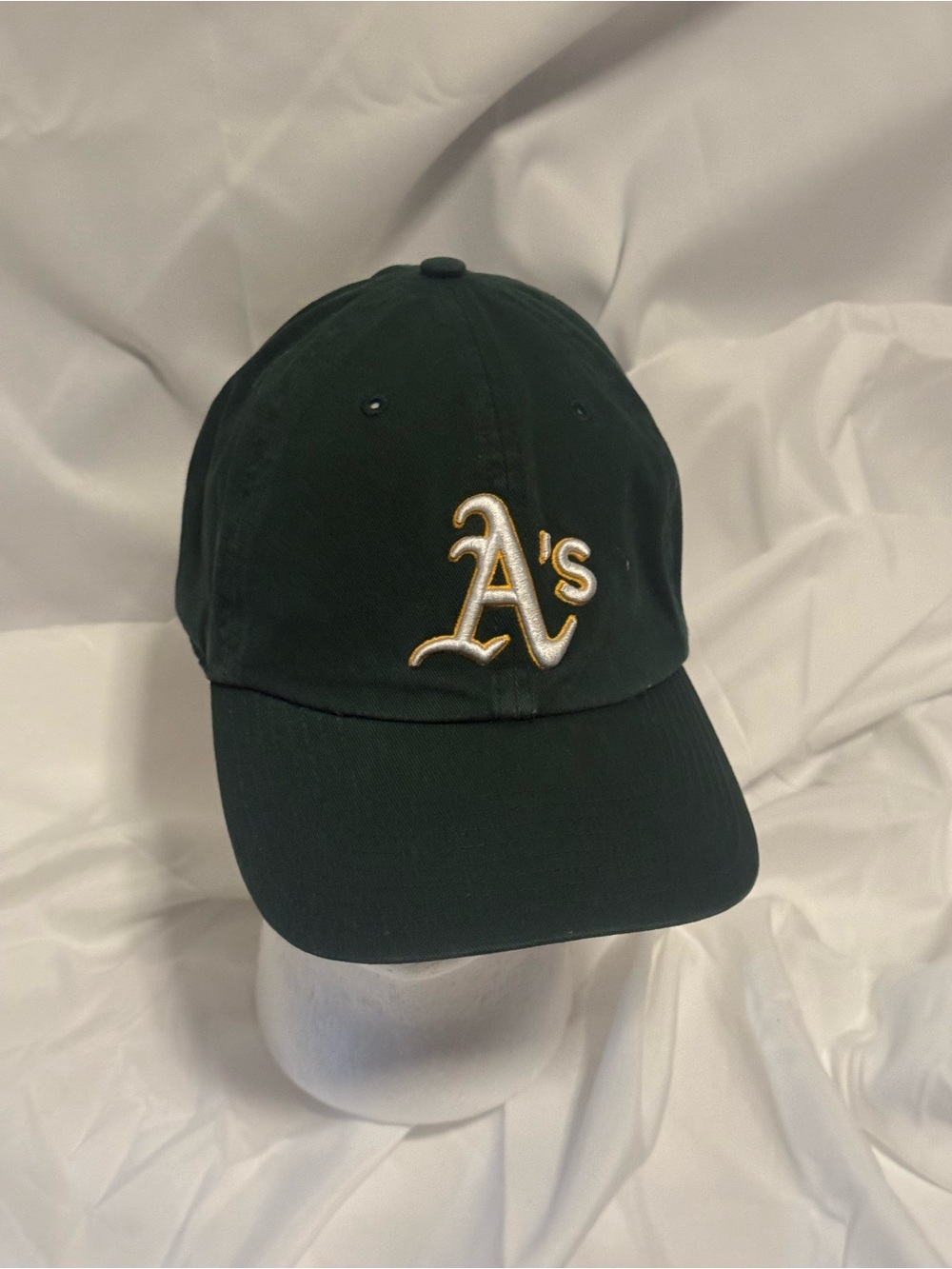 Genuine Merchandise Dark Green Cap with Gold A's Logo